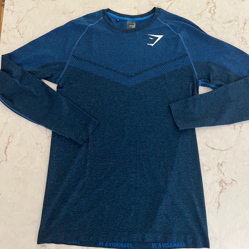 Gymshark Performance Blue Long Sleeve XL